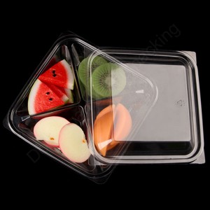 Einweg -Plastik -Plastik -Transparent -Obst -Salat -Blister -Box -Behälterverpackung mit Deckel