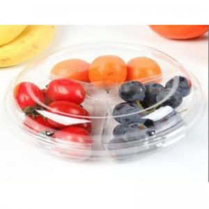 Drei-Compartiment frisch-cut fruits box Deckel 205*122*58 mm Hj-160